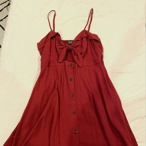 Tie front summer dress